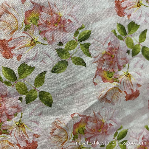 Breathable Custom Digital Print 100% Cotton Poplin Fabric